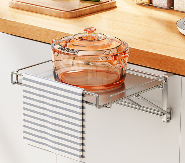 Stainless Steel Foldable Kitchen Countertop Commodity Shelf