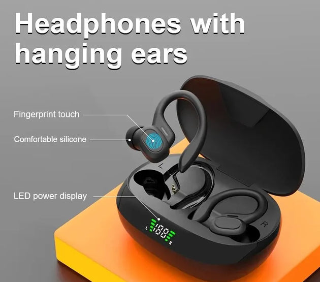 Original Wireless Earphones Ture Wireless Earbuds Ear Hook Sports HiFI Stereo Waterproof Headset With Mic TWS Headphone