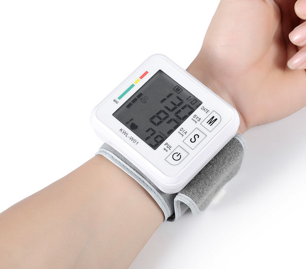 Medical Digital Wrist Blood Pressure Monitor Automatic Tonometr BP Measurement Presion Arterial Tensiometro Sphygmomanometer