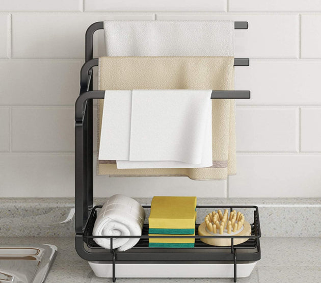 Kitchen Removal Wipe Rack Countertop Sink Drain