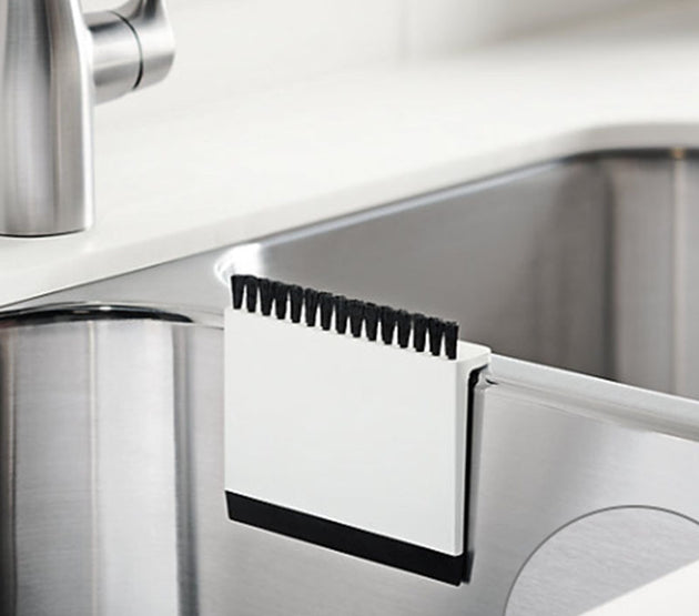 2-in-1 Kitchen Sink Scraper Countertop Brush