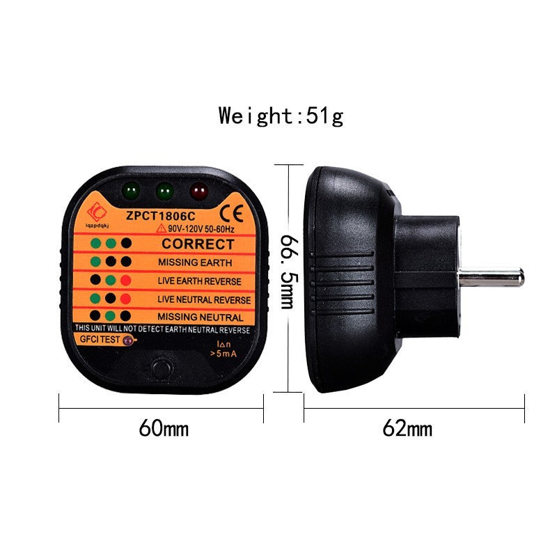 Socket safety tester