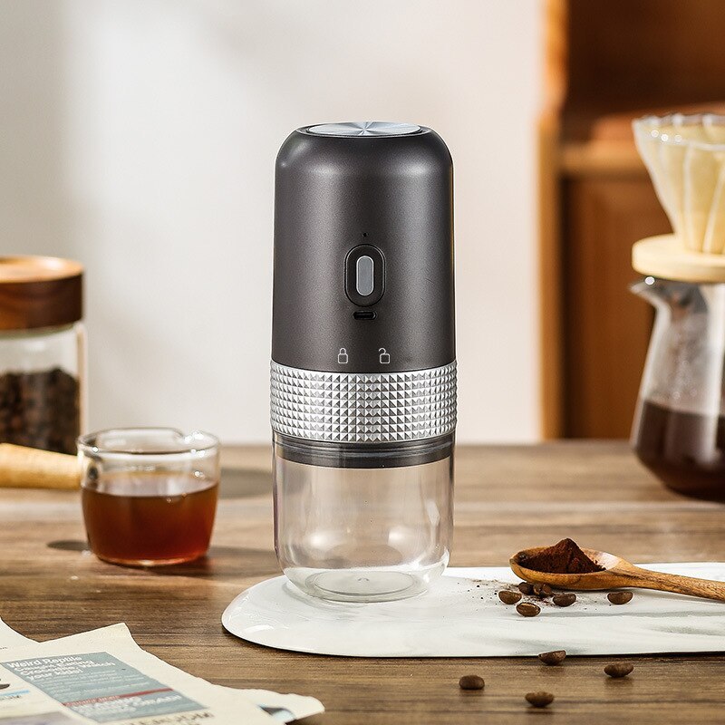 Electric Coffee Bean Grinder USB Charging Mini Coffee Bean Mill Grinder Espresso Spice Grinder For Kitchen