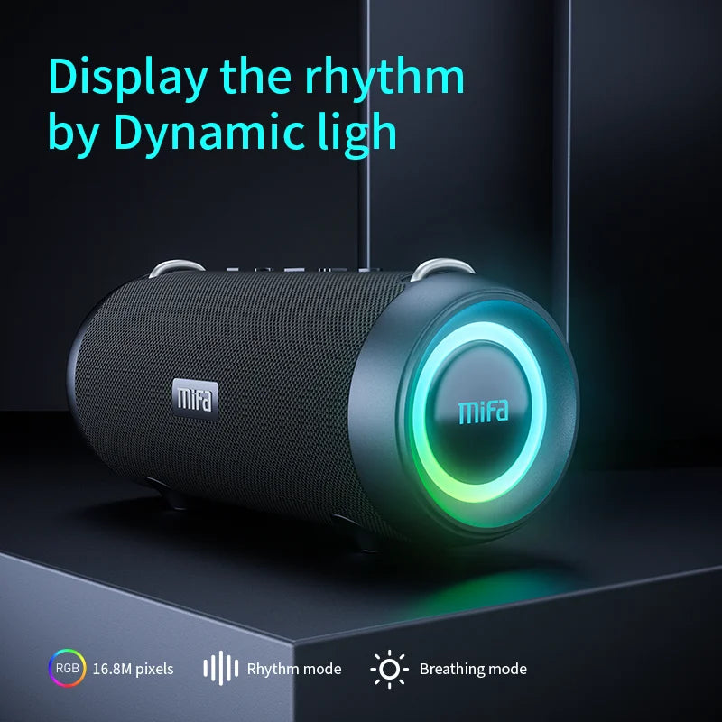 Top: A90 Bluetooth Speaker 60W Output Power Bluetooth Speaker with Class D Amplifier Excellent Bass Performace camping speaker