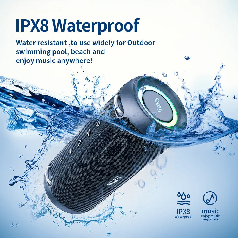 Top: A90 Bluetooth Speaker 60W Output Power Bluetooth Speaker with Class D Amplifier Excellent Bass Performace camping speaker