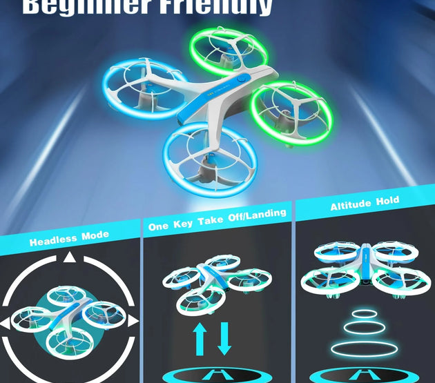4DRC V33 Drones 8K 4K HD Camera RC Drone with Altitude Hold and Headless Mode RC Quadcopter with LED Light Gift Toy for Kids
