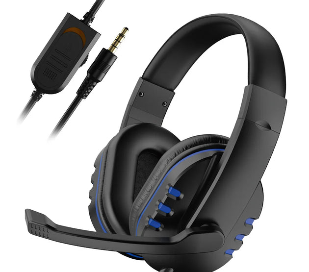 3.5mm Wired Gaming Headphones Game Headset Noise Cancelling Earphone with Microphone Volume Control for PS4 Play Station 4 PC