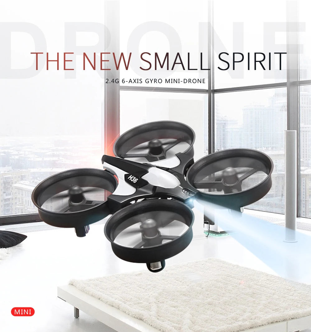 Jjrc H36 Mini Rc Drone Anti-collision 6-Axis Headless Mode Helicopter 360° Flip Remote Control Quadcopter Toys Drone for Kids