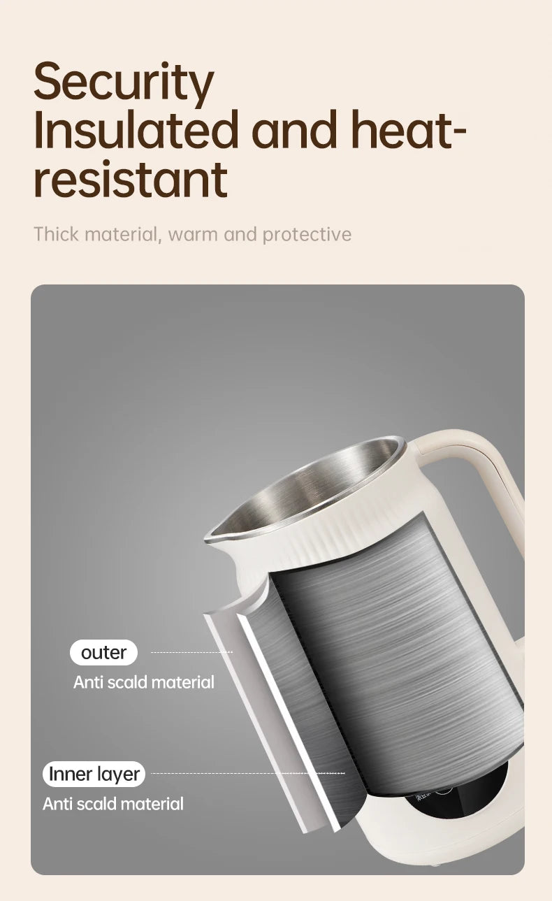 Blender with Heating Function  Soybean Milk Maker - Wall Breaking Technology for Easy Nutritious Beverage Preparation at Home