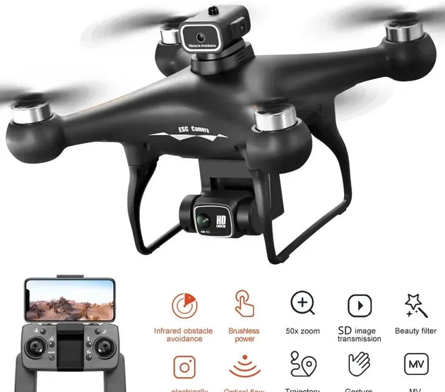 S116 MAX Drone Professional with 3 Batteries 8K Dual Camera Optical Flow Brushless 360° Obstacle Avoidance WIFI FPV RC Dron Toys