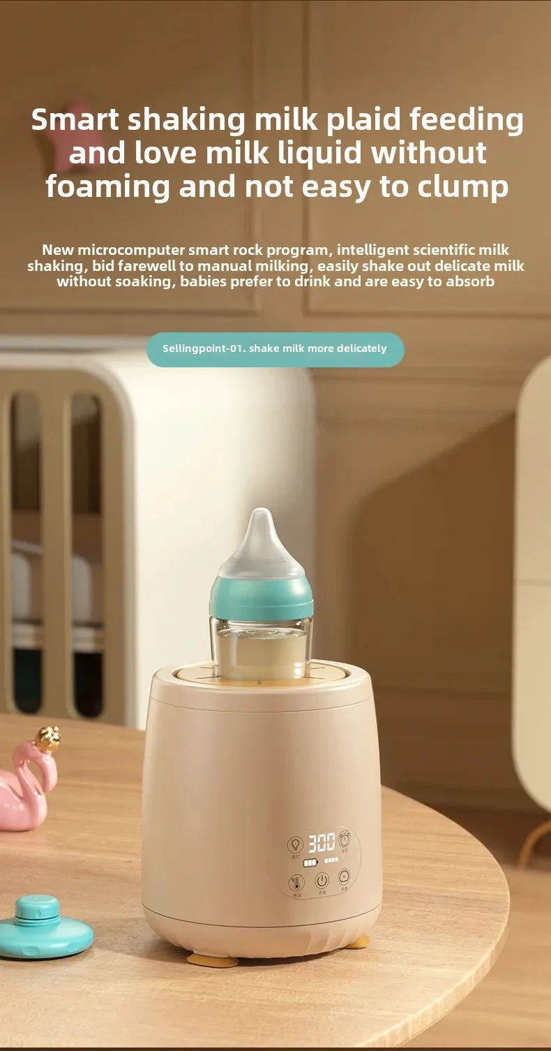 Baby Smart Electric Milk Shaker Automatic Temperature Control Milk Frother Integrated Heated Milk Stirrer Home Appliance