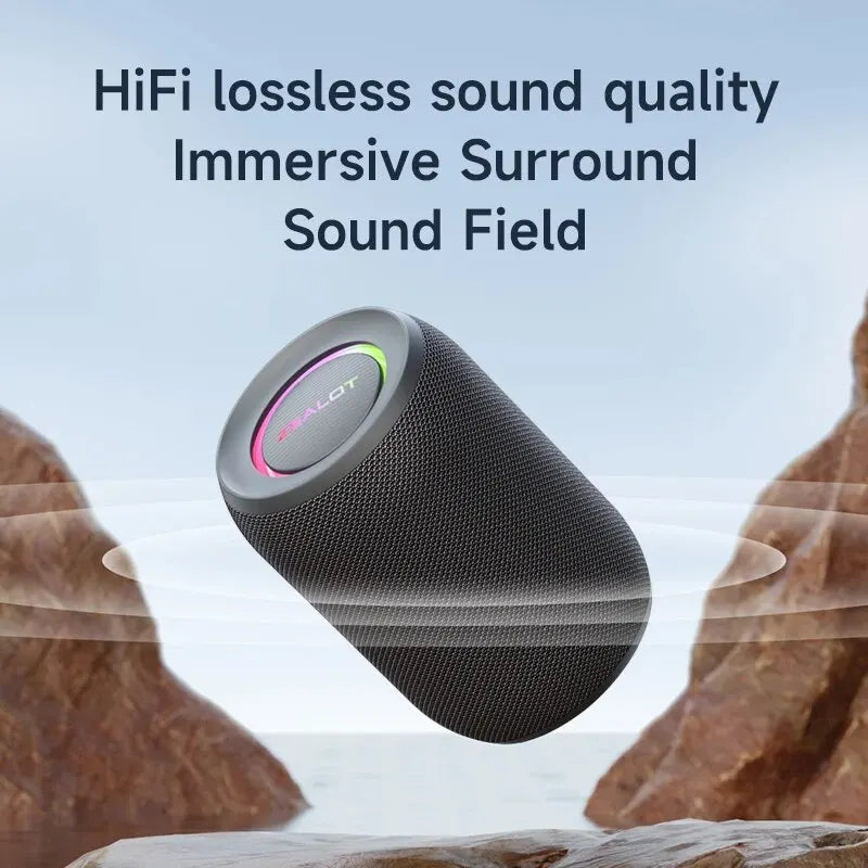 ZEALOT S32PRO 15W Portable Bluetooth 5.2 Speaker Outdoor Waterproof Wireless TWS Mini Column Box Speaker Outdoor TF Card