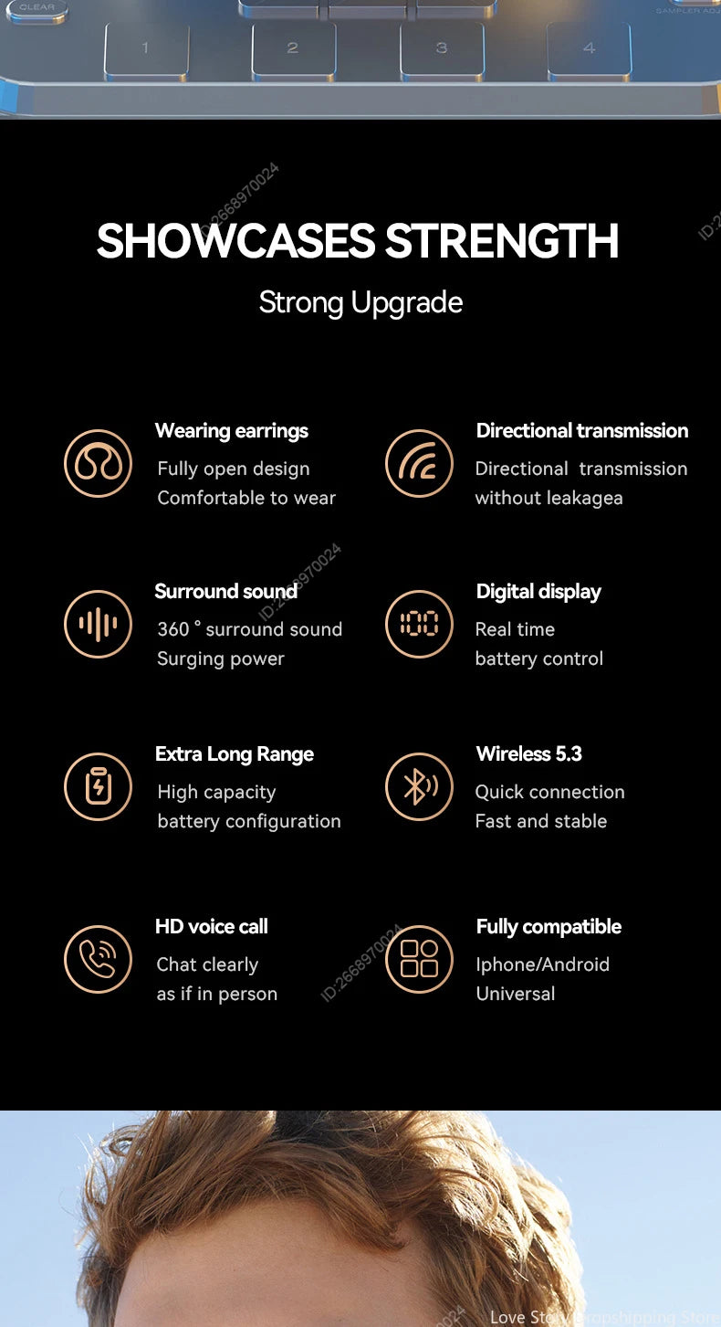 XIAOMI Redmi M47 Wireless Earbuds Bluetooth Headset Charging Noise Reduction Earphones Bone Conduction Headphones Sport With Mic
