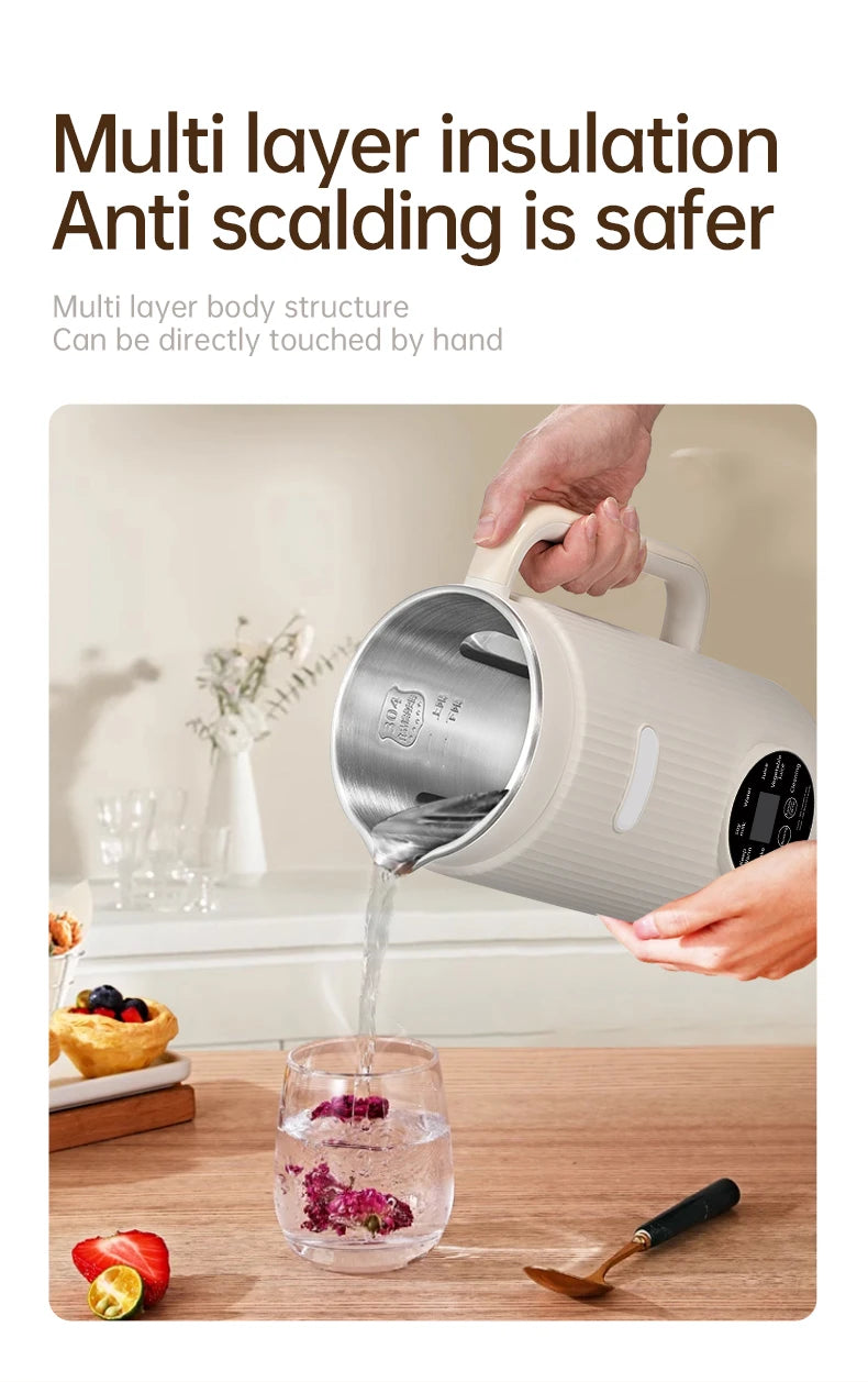 Blender with Heating Function  Soybean Milk Maker - Wall Breaking Technology for Easy Nutritious Beverage Preparation at Home