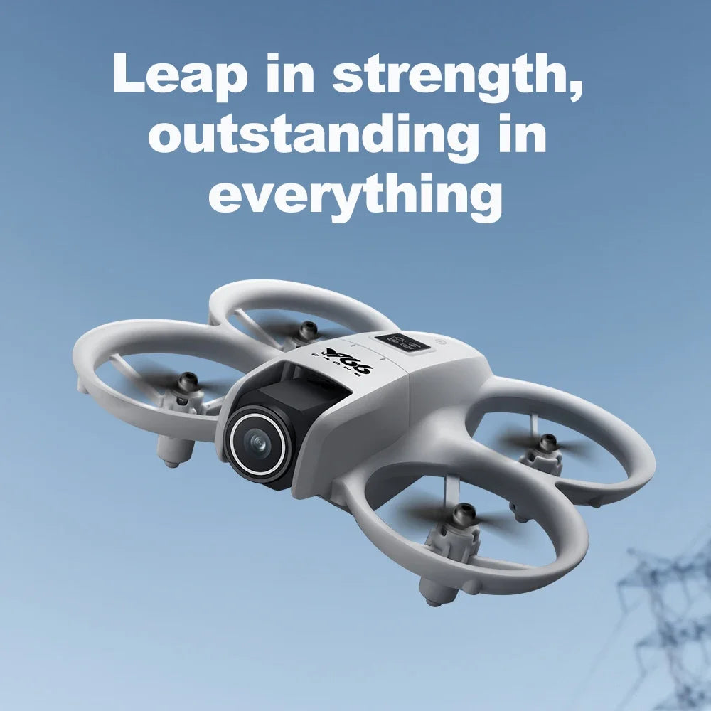 V66 Mini Drone 8K HD Camera Drones WiFi Obstacle Avoidance Foldable Quadcopter RC Helicopter Small Dron Toys for Kids Gift