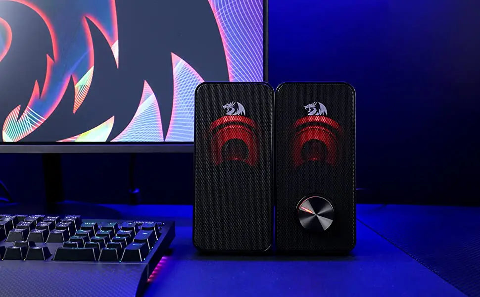 Redragon GS500 Stentor USB PC Gaming 2.0 Channel Stereo Desktop Computer Speaker Backlight