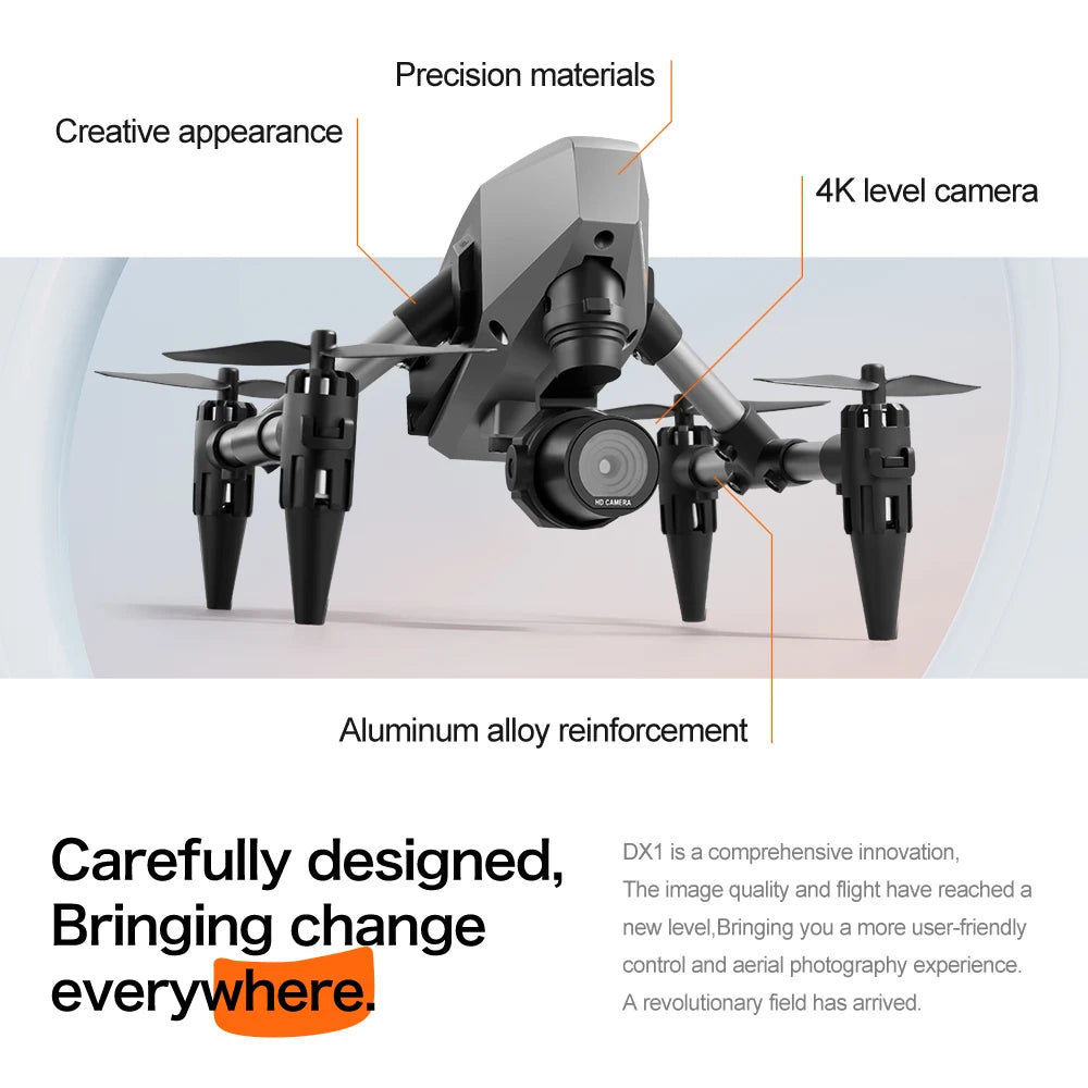 XD1 Pro Mini Drone 4K 8K Dual Camera WIFI Alloy Anti-drop Optical Flow Positioning Quadcopter Remote Control Gift RC Toy