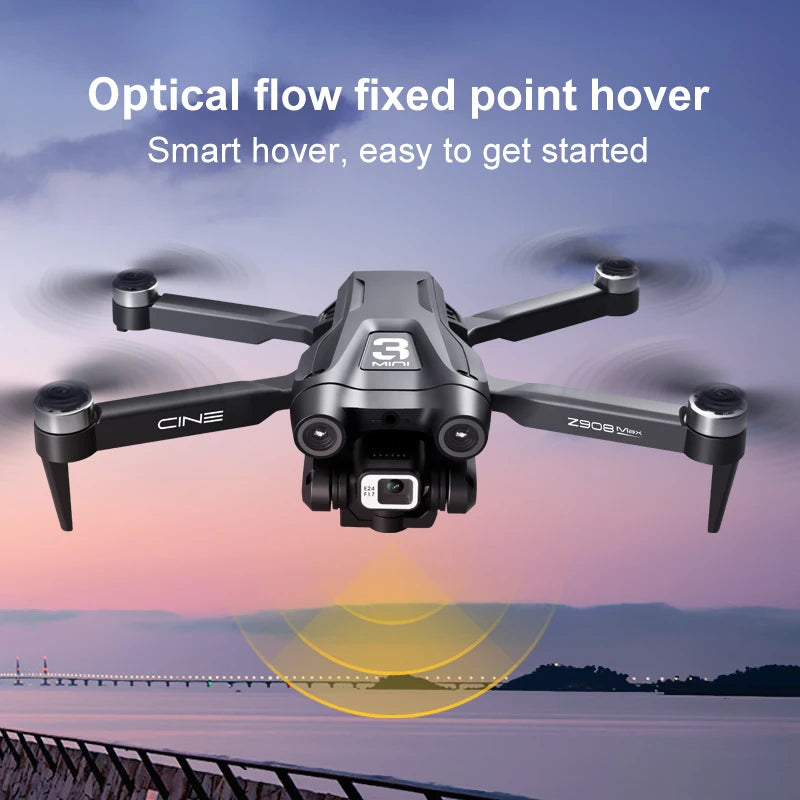 For Xiaomi Z908 Pro /MAX Drone 8K Professional Dual Camera GPS Avoidance Quadcopter Optical Flow Localization 3-side avoidance