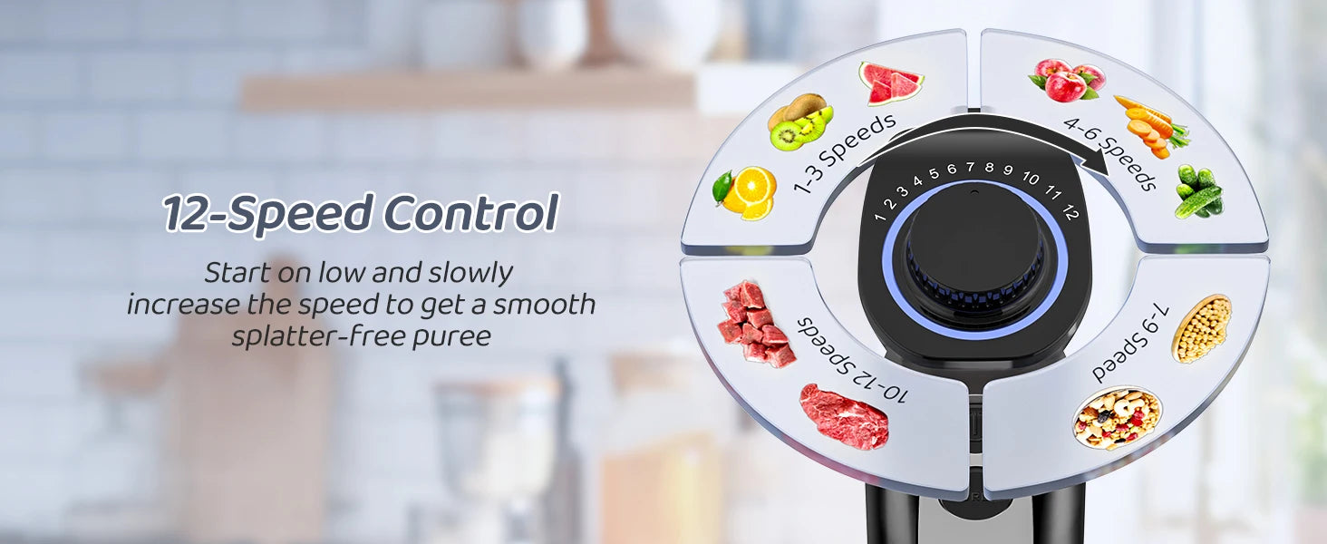 1000 Watt Powerful Handheld Immersion Blender, Vegetable Meat Immersion Egg Beater For Smoothies, Sauces, Baby Food Soups