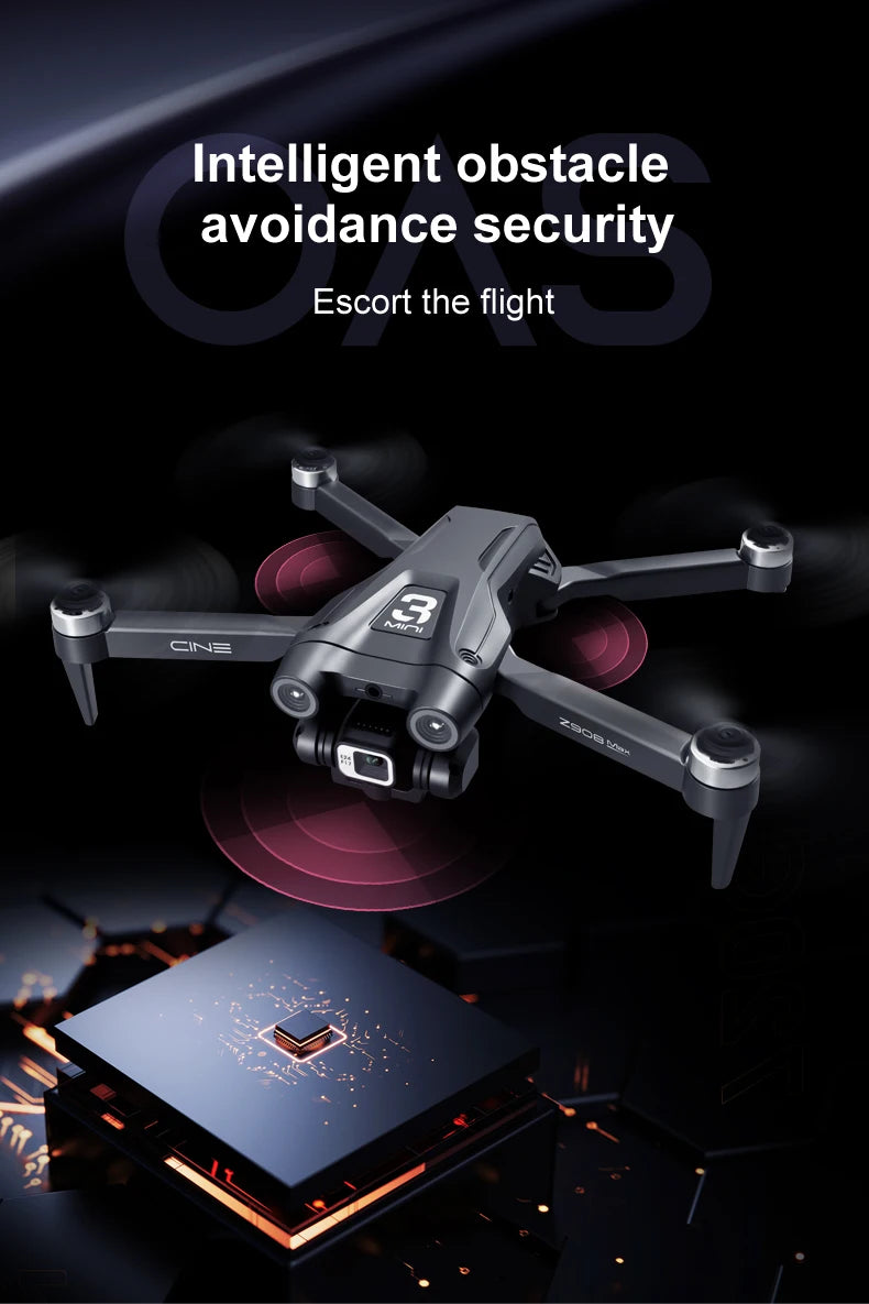 For Xiaomi Z908 Pro /MAX Drone 8K Professional Dual Camera GPS Avoidance Quadcopter Optical Flow Localization 3-side avoidance
