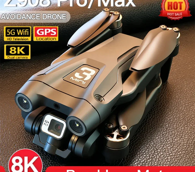 For Xiaomi Z908 Pro /MAX Drone 8K Professional Dual Camera GPS Avoidance Quadcopter Optical Flow Localization 3-side avoidance