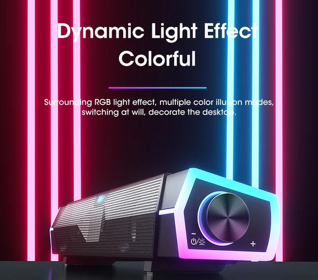 4D Computer Speakers Bluetooth 5.0 Wired Loudspeaker Surround Soundbar Speaker Stereo Subwoofer Sound bar for Laptop Notebook PC