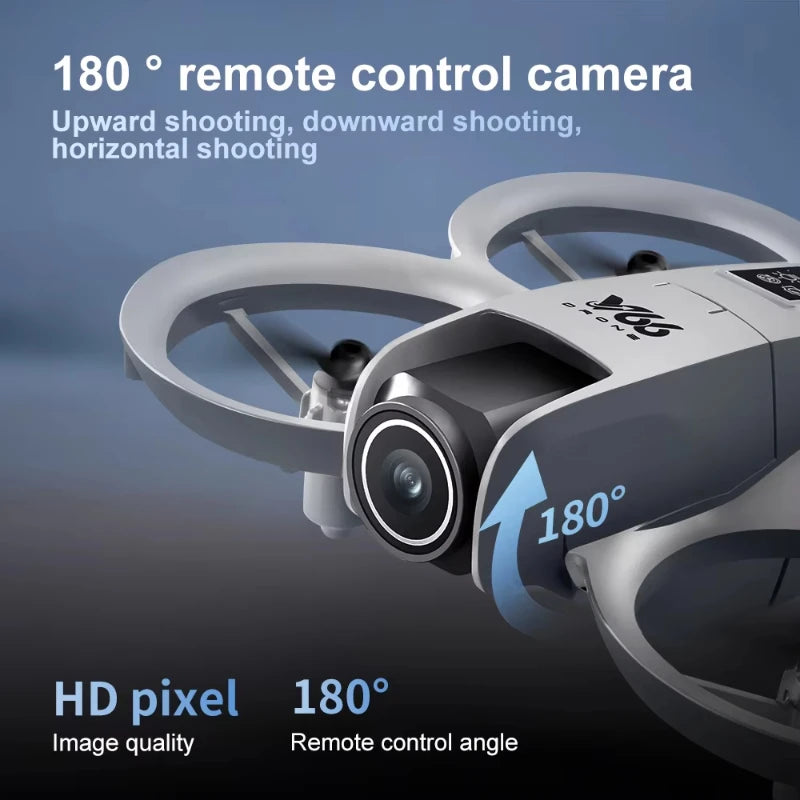 V66 Mini Drone 8K HD Camera Drones WiFi Obstacle Avoidance Foldable Quadcopter RC Helicopter Small Dron Toys for Kids Gift
