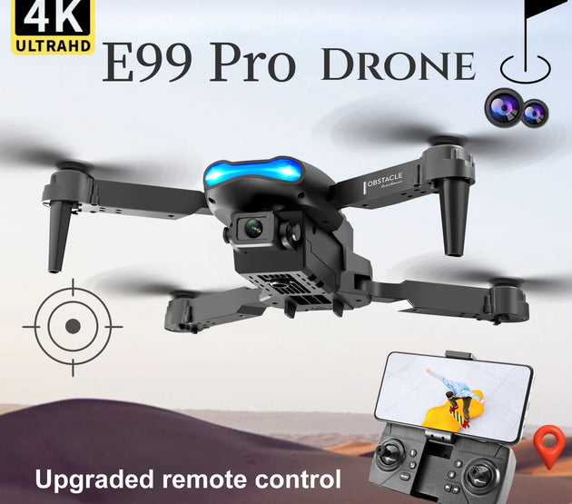 New E99Pro RC Drone 4K Professinal With 1080P Wide Angle HD Camera Foldable Helicopter WIFI FPV Height Hold Gift Toy