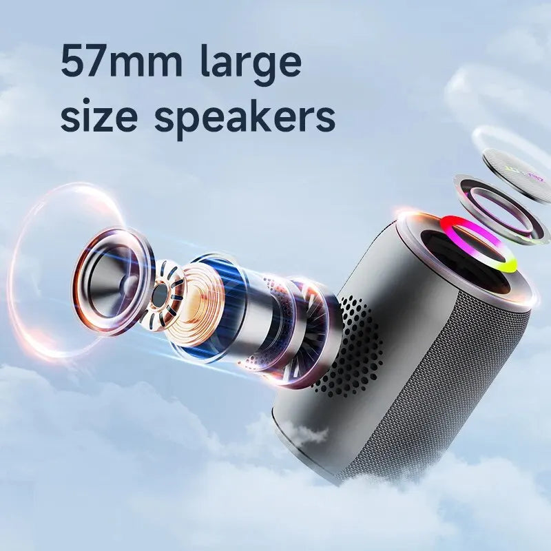 ZEALOT S32PRO 15W Portable Bluetooth 5.2 Speaker Outdoor Waterproof Wireless TWS Mini Column Box Speaker Outdoor TF Card