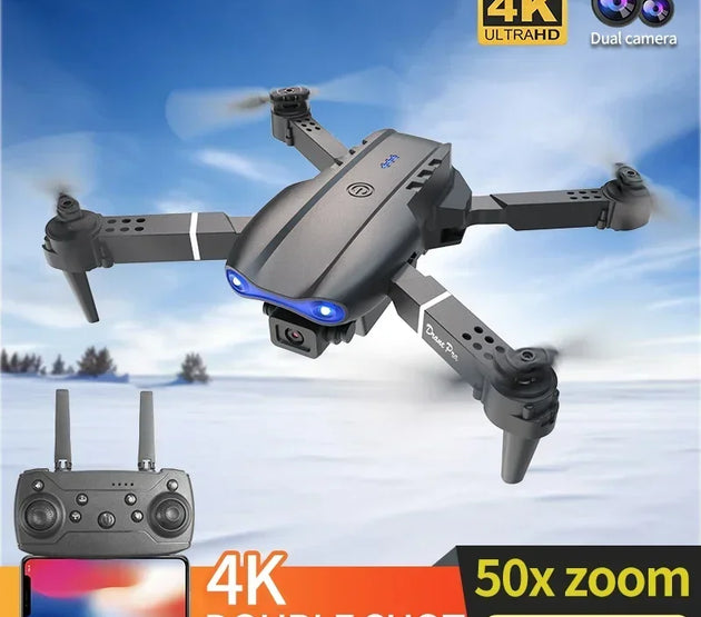 New E99Pro RC Drone 4K Professinal With 1080P Wide Angle HD Camera Foldable Helicopter WIFI FPV Height Hold Gift Toy