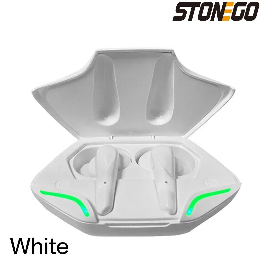 STONEGO TWS Bluetooth 5.0 Sport Earphone Wireless Waterproof Noise Reduction Headphones Games Music Earbuds with Charging Case