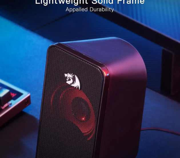 Redragon GS500 Stentor USB PC Gaming 2.0 Channel Stereo Desktop Computer Speaker Backlight