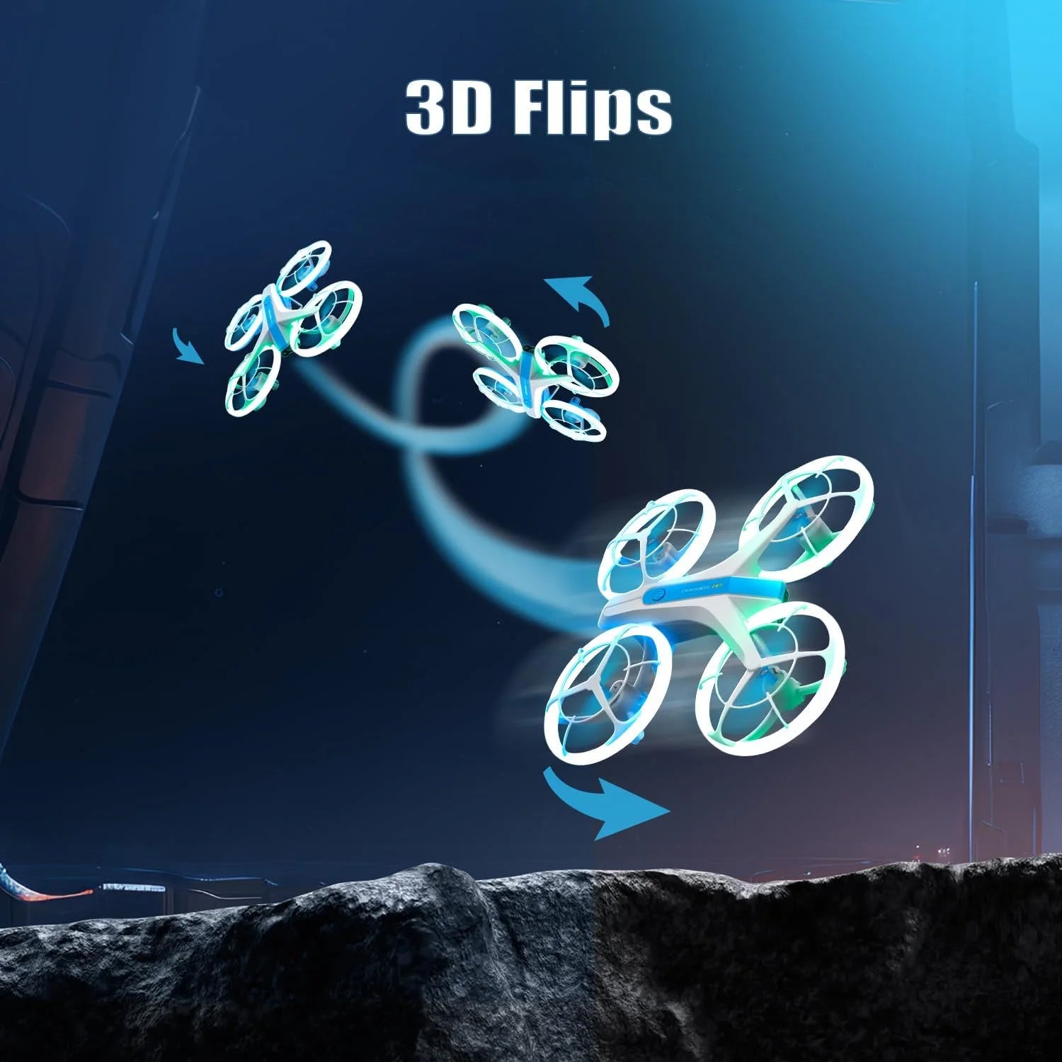 4DRC V33 Drones 8K 4K HD Camera RC Drone with Altitude Hold and Headless Mode RC Quadcopter with LED Light Gift Toy for Kids
