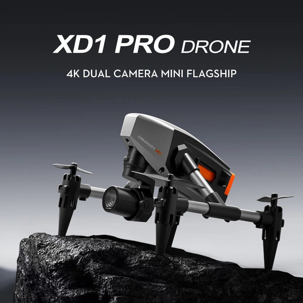 XD1 Pro Mini Drone 4K 8K Dual Camera WIFI Alloy Anti-drop Optical Flow Positioning Quadcopter Remote Control Gift RC Toy