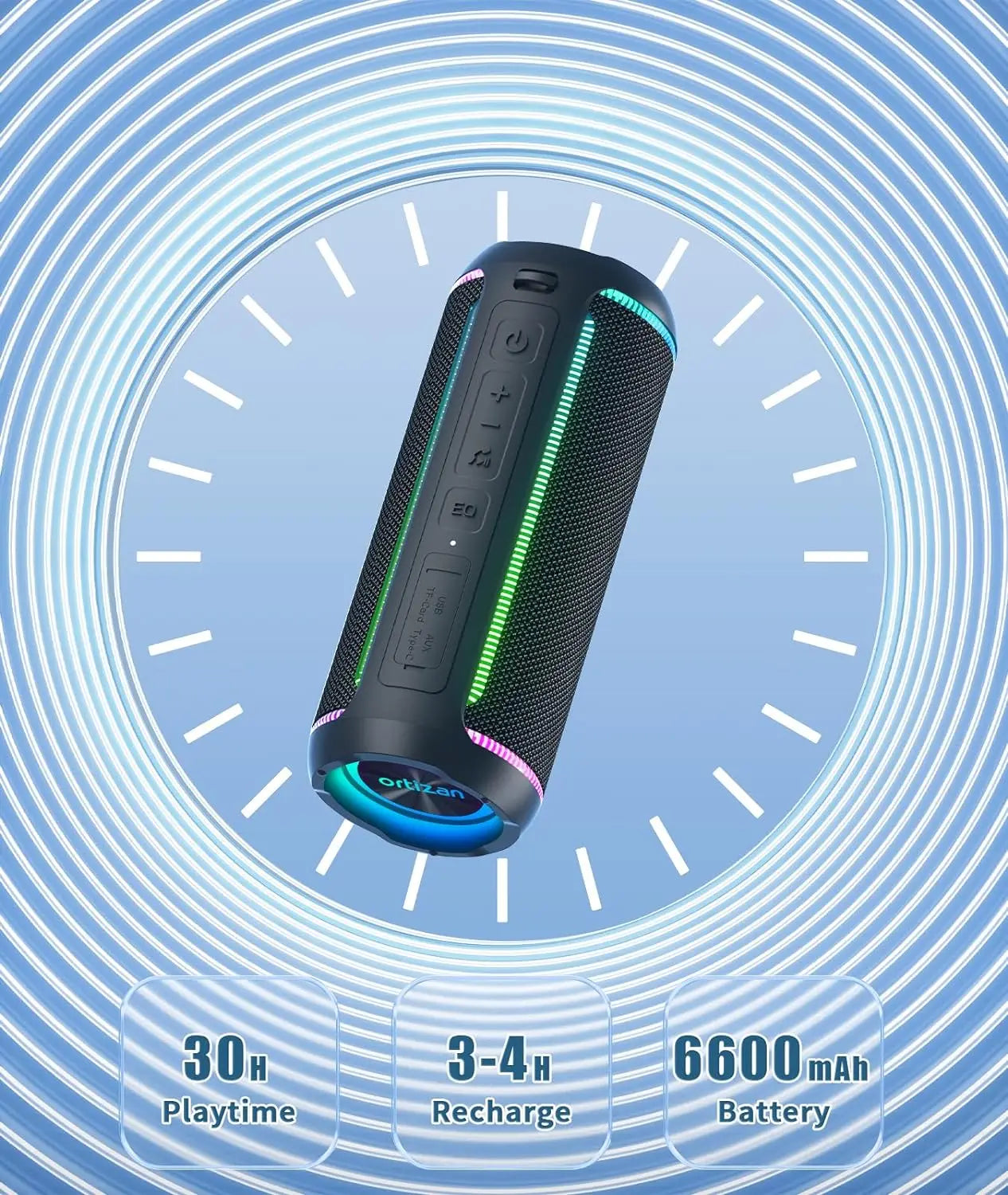 Ortizan X30 Portable Bluetooth Speaker 40W