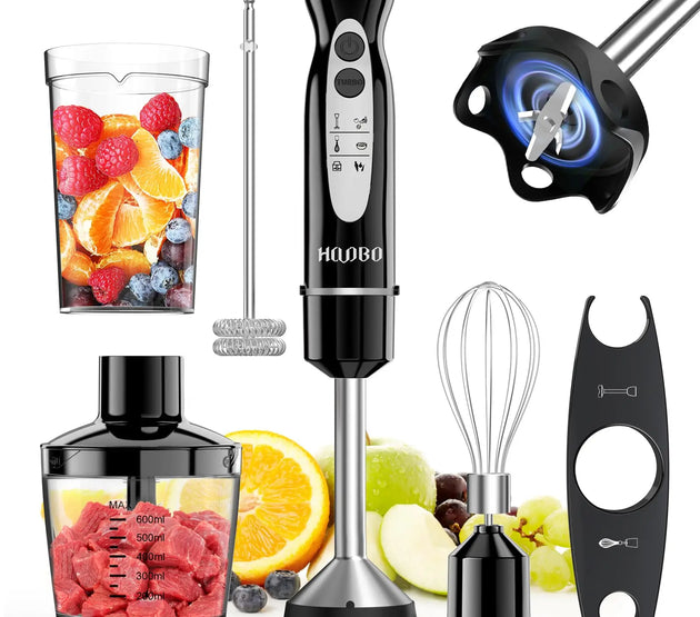 1000 Watt Powerful Handheld Immersion Blender, Vegetable Meat Immersion Egg Beater For Smoothies, Sauces, Baby Food Soups