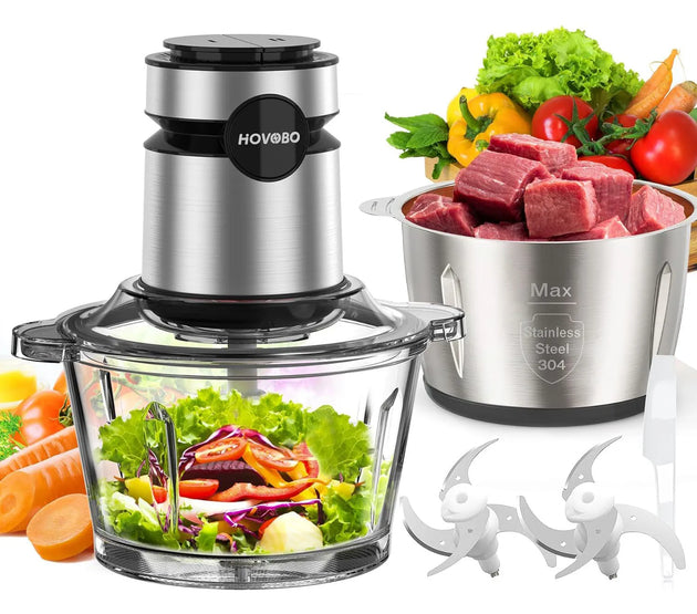 2 Speeds  500W Electric Food Processor 2L Meat Grinder Mincer kitchen Blender Food Processor Slicer Vegetable Food Chopper Meat