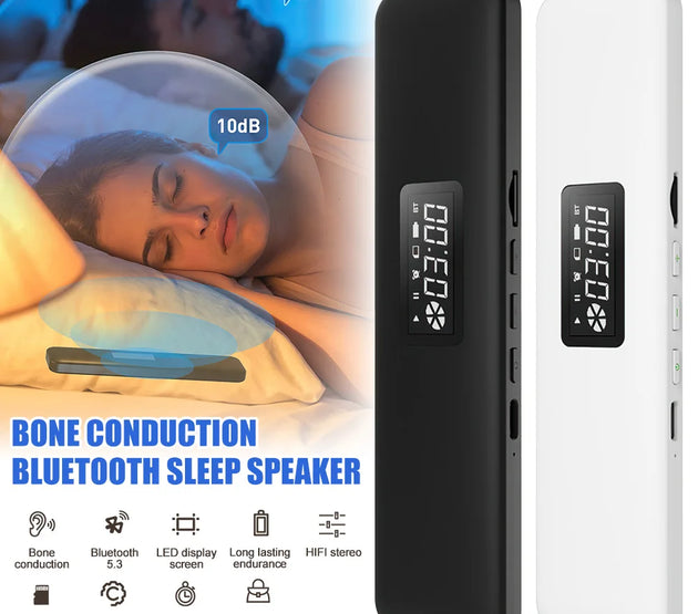Pocket Bluetooth Speaker Under Pillow Bone Conduction Sound Box Rechargeable Wireless Stereo Soundbar White Noise Improve Sleep