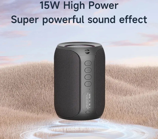 ZEALOT S32PRO 15W Portable Bluetooth 5.2 Speaker Outdoor Waterproof Wireless TWS Mini Column Box Speaker Outdoor TF Card