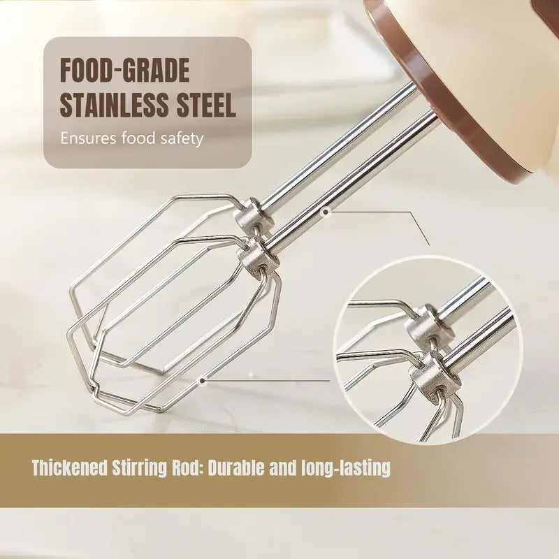 MI Cordless Electric Hand Mixer 5 Speed With Two Detachable Whisks For Kitchen Baking