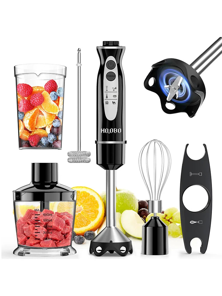 1000 Watt Powerful Handheld Immersion Blender, Vegetable Meat Immersion Egg Beater For Smoothies, Sauces, Baby Food Soups