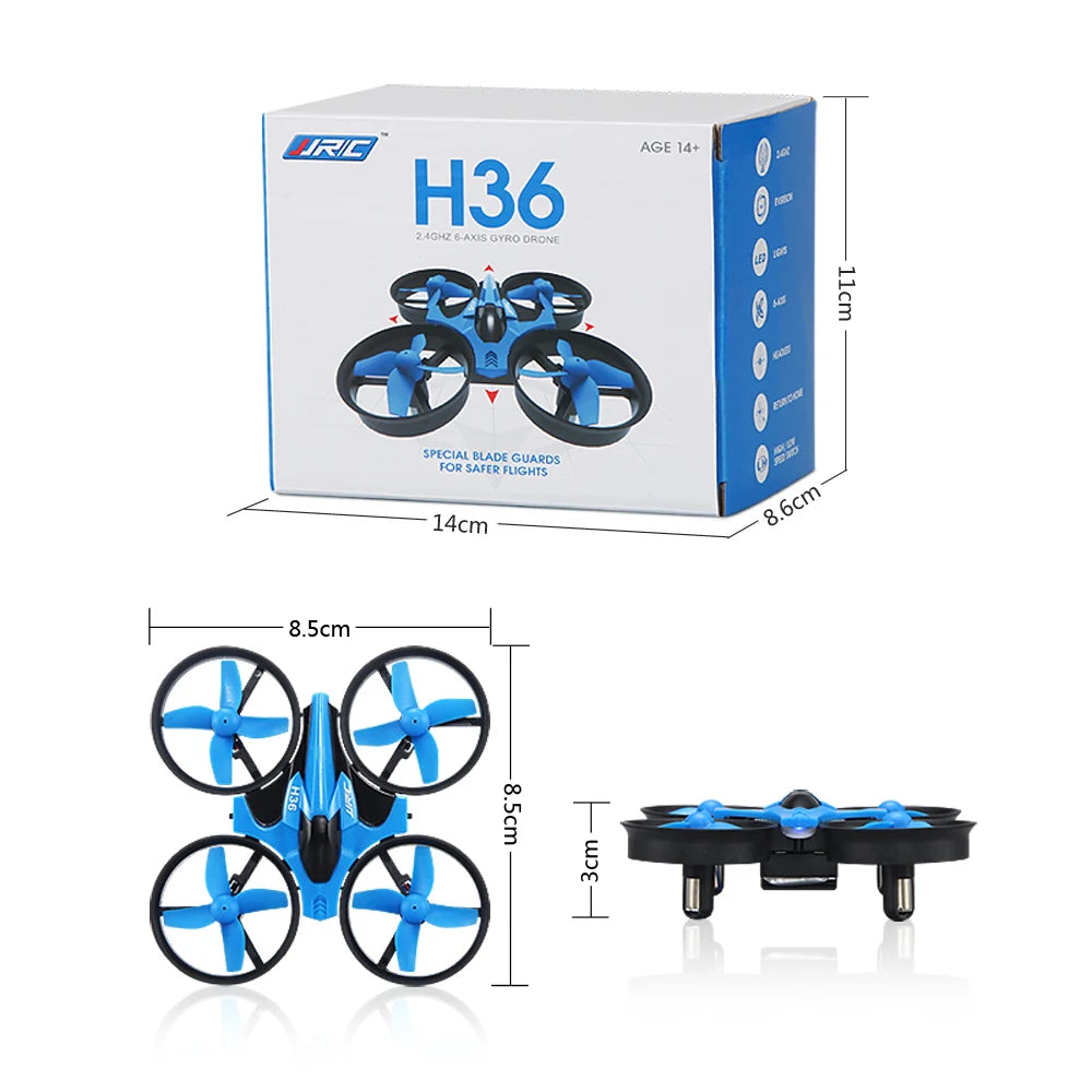 Jjrc H36 Mini Rc Drone Anti-collision 6-Axis Headless Mode Helicopter 360° Flip Remote Control Quadcopter Toys Drone for Kids