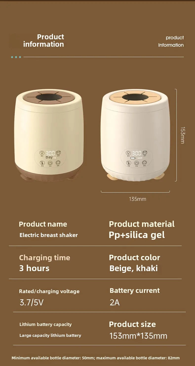 Baby Smart Electric Milk Shaker Automatic Temperature Control Milk Frother Integrated Heated Milk Stirrer Home Appliance