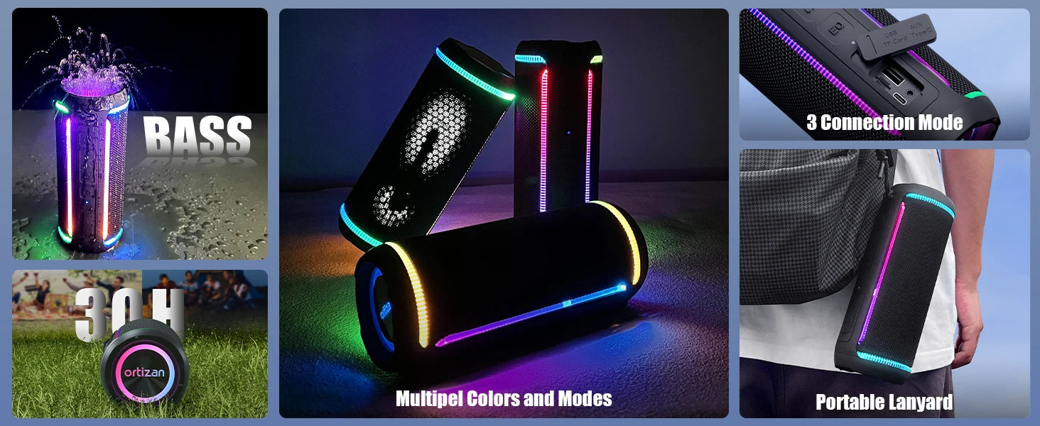 Ortizan X30 Portable Bluetooth Speaker 40W