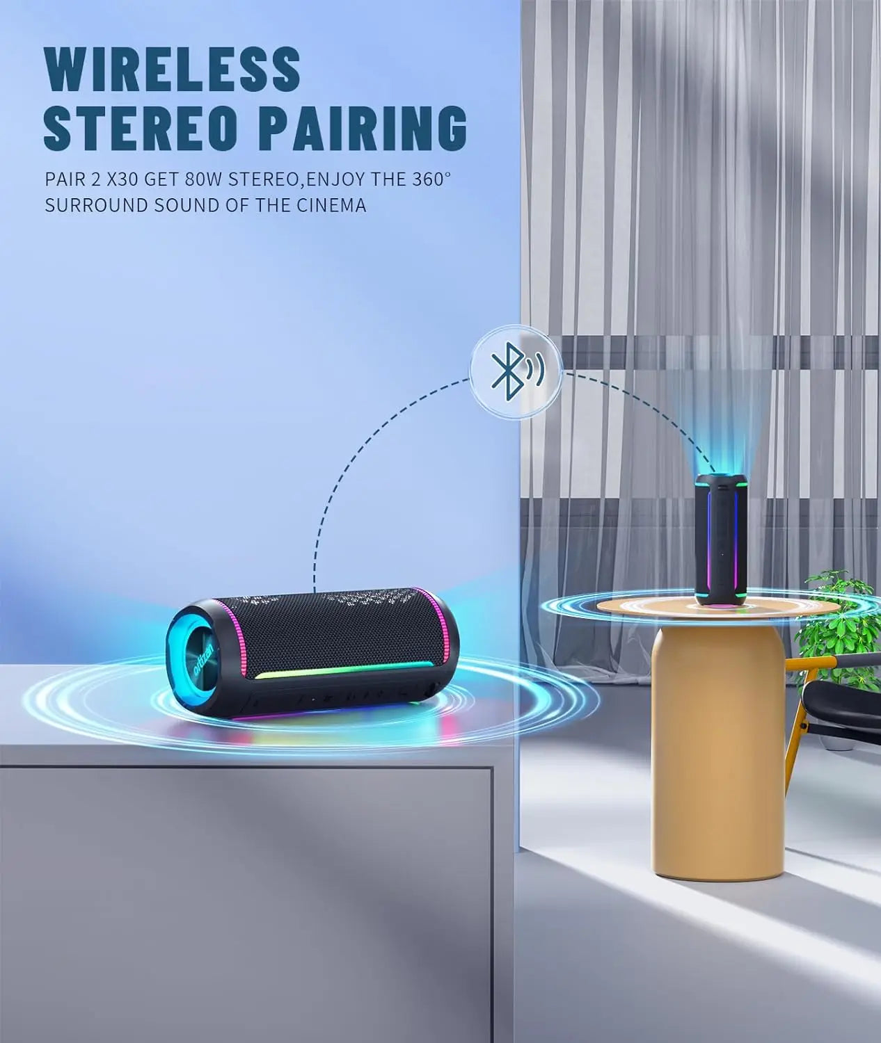 Ortizan X30 Portable Bluetooth Speaker 40W