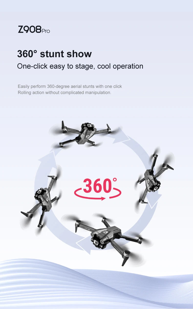 For Xiaomi Z908 Pro /MAX Drone 8K Professional Dual Camera GPS Avoidance Quadcopter Optical Flow Localization 3-side avoidance