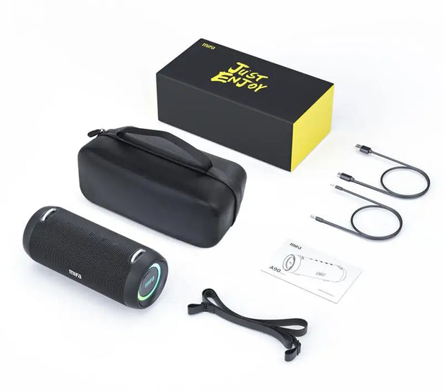 Top: A90 Bluetooth Speaker 60W Output Power Bluetooth Speaker with Class D Amplifier Excellent Bass Performace camping speaker