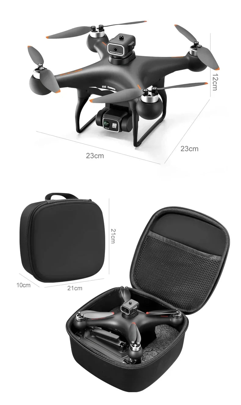 S116 MAX Drone Professional with 3 Batteries 8K Dual Camera Optical Flow Brushless 360° Obstacle Avoidance WIFI FPV RC Dron Toys