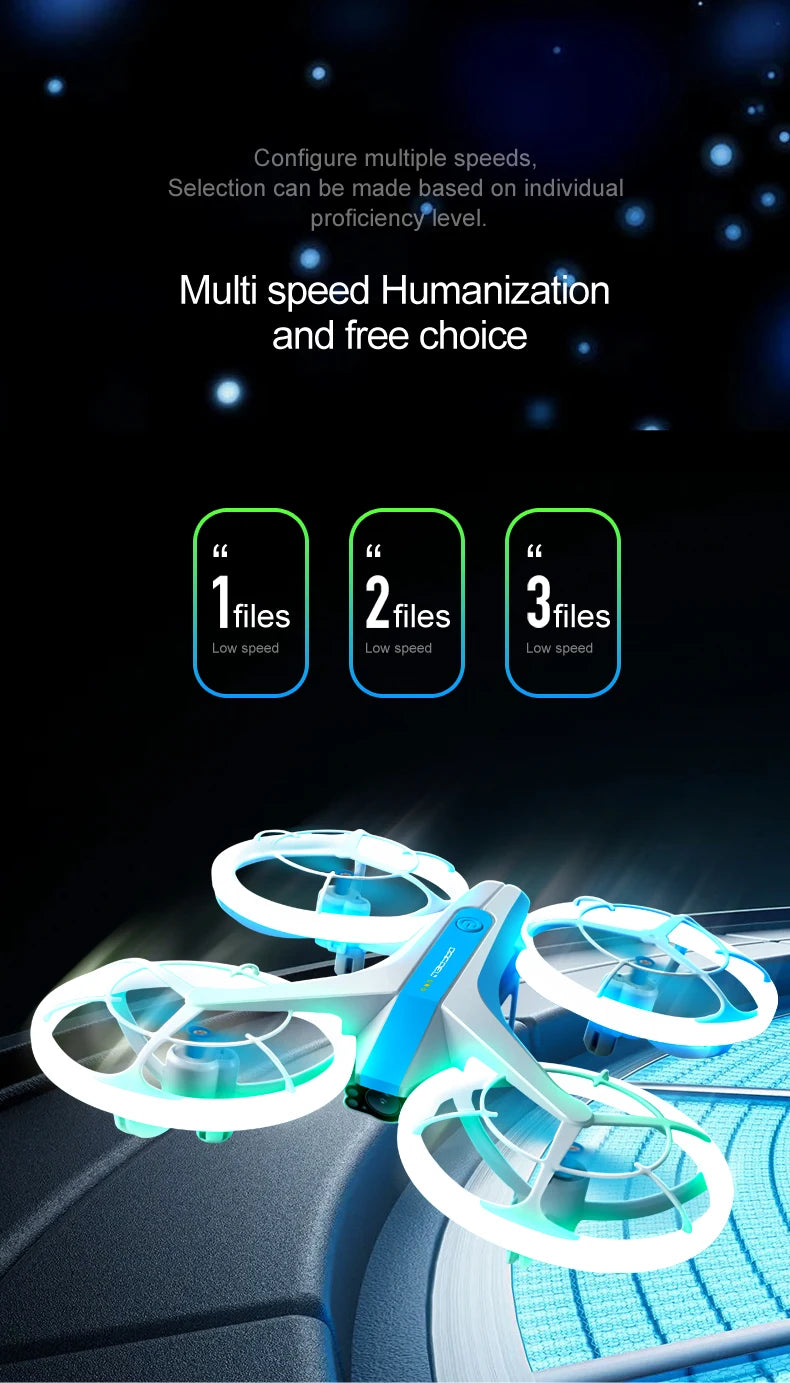 4DRC V33 Drones 8K 4K HD Camera RC Drone with Altitude Hold and Headless Mode RC Quadcopter with LED Light Gift Toy for Kids