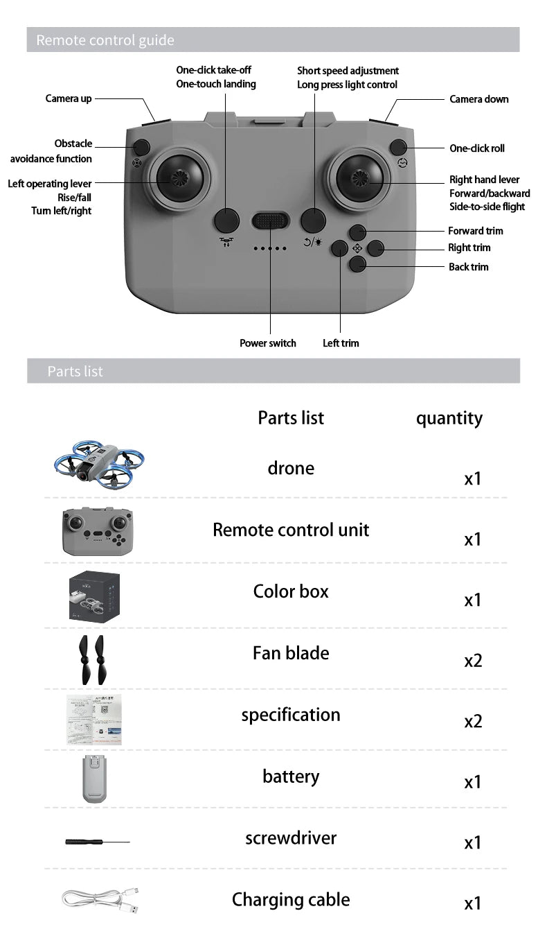CZ06 Mini Drone for Kids - Rotating Colorful Light RC Quadcopter Aircraft 4K Camera UFO Shape Airplane Toy Gift